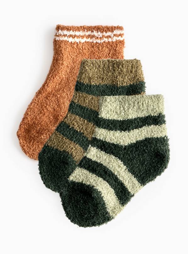 Stripe Cosy Socks 3 Pack 12-24 months